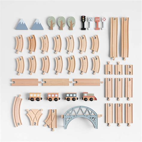 45-Piece Wooden Kids Train Set + Reviews | Crate & Kids Canada