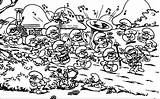 The Smurfs Smurf Village Song Coloring Page  Wecoloringpagecom sketch template