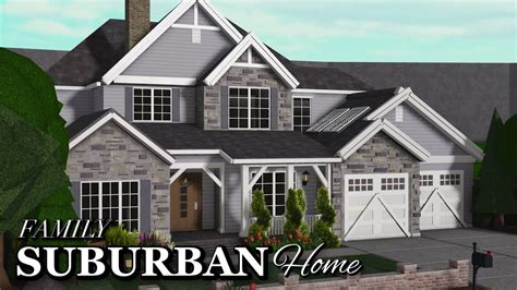 Family Suburban House Exterior Speedbuild I Bloxburg I 103k I Layouts ...