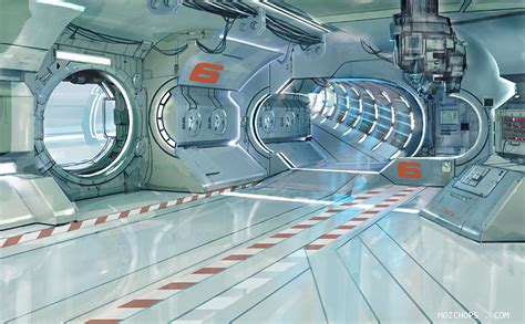 Station Interior 4 by m0zch0ps on DeviantArt | Spaceship interior ...