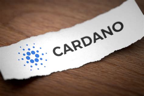 Cardano logo on torn scrap of paper free image download