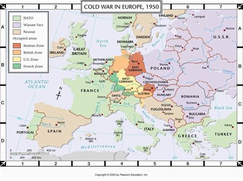 Map Europe Cold War – Topographic Map of Usa with States