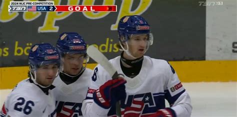 Blackhawks Prospects Oliver Moore, Sam Rinzel Score in WJC Warm-Up Win ...