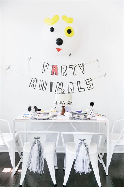 The Coolest Modern Party Animals Birthday Party on the Block - Project Nursery