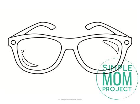 Free Printable Sunglasses Template - Simple Mom Project