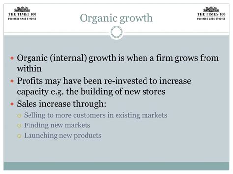 PPT - Organic and inorganic growth PowerPoint Presentation, free download - ID:2990075