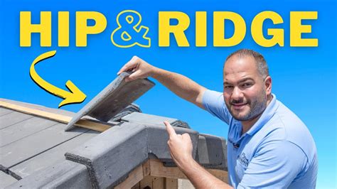 How to Install Hip and Ridge Tiles for a Flat Tile Roof - YouTube