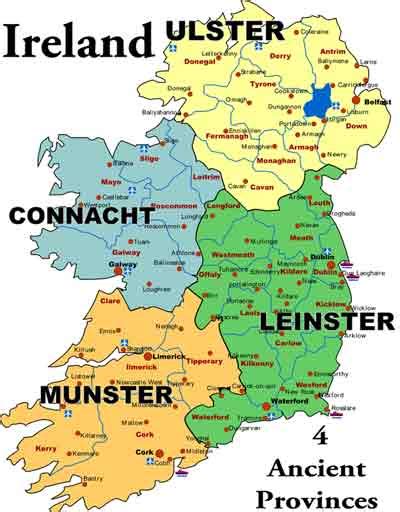 Cork/Kerry and Munster the furthest Irish regions from the English ...