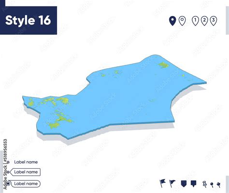 Riau Islands, Indonesia - map with shaded relief, land cover, rivers ...