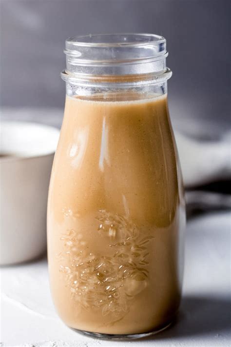 Homemade Dairy Free Salted Caramel Coffee Creamer • Wanderlust and Wellness