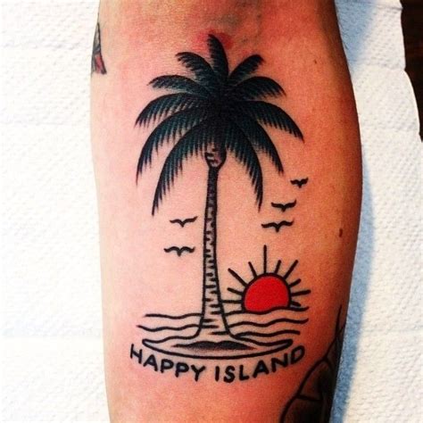 Happy island tattoo #ideas , #forguys , #geometric , #mandala , #oldschool , #arm ...