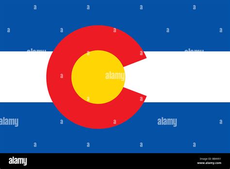 Colorado state flag Stock Photo - Alamy