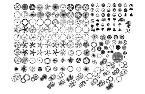 Miscellaneous green plants blocks cad drawing details dwg file - Cadbull