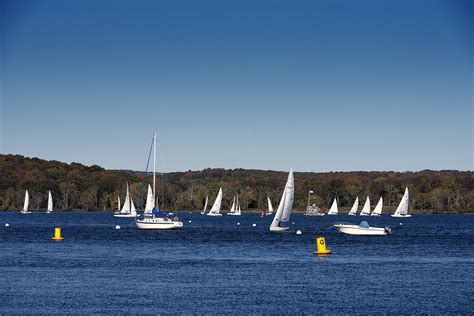 Sailboats on the Connecticut River Photograph by Carol M Highsmith - Fine Art America