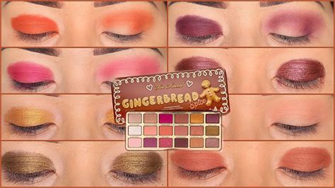 TOO FACED GINGERBREAD SPICE EYESHADOW PALETTE - YouTube