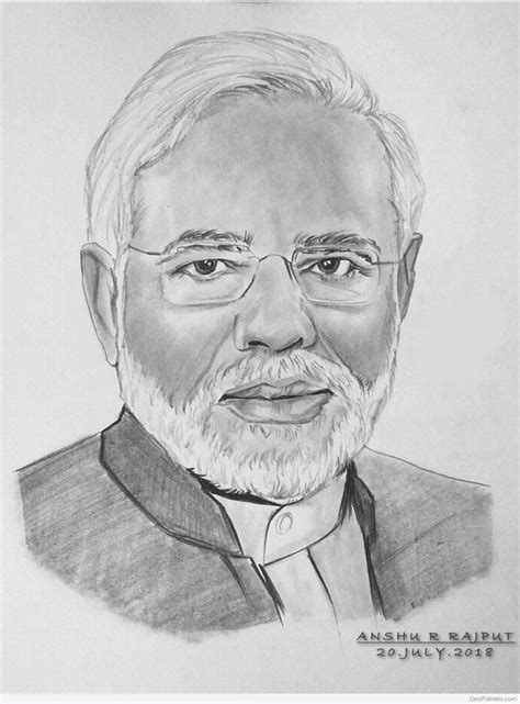 Narendra Modi Pencil Sketch: A Tribute to India's Beloved Leader