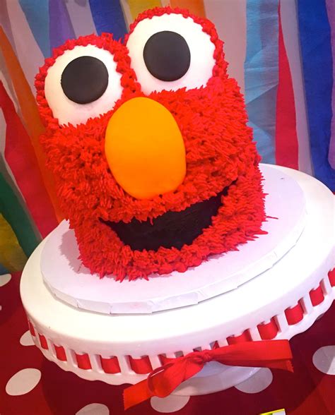 Elmo Face Birthday Cake #SweetEsBakeShop #Elmo | Cake, Birthday cake kids, Birthday cake