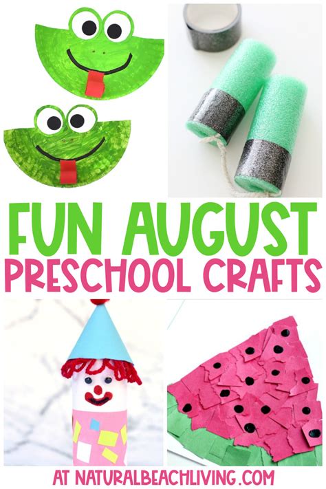 40+ August Preschool Crafts - Summer Art and Craft Activities - Natural ...