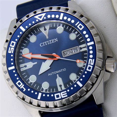 Citizen - Automatic Diver 100M "Blue Dial" - New - Homem - - Catawiki