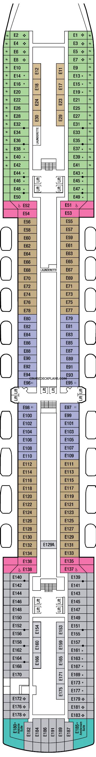 Arcadia Deck Plans, Layouts, Pictures, Videos