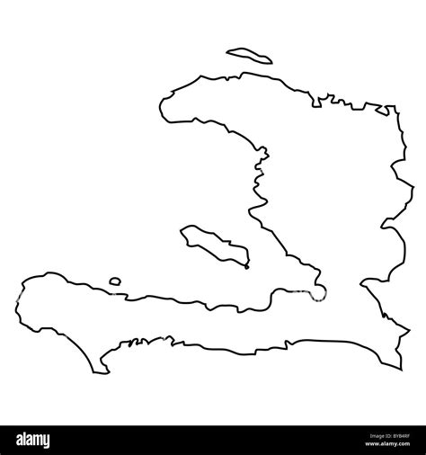 Outline Map Of Haiti And Dominican Republic