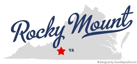 Map of Rocky Mount, VA, Virginia