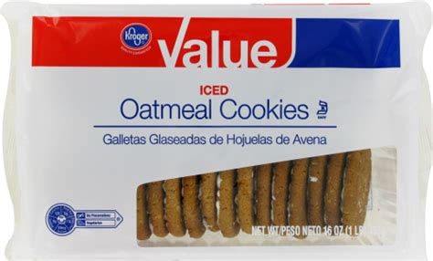 Kroger® Value Iced Oatmeal Cookies, 16 oz - Kroger