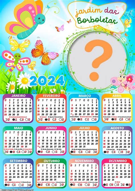 Calendario 2024 Infantil Para Imprimir - Image to u