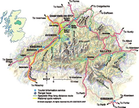 Map of the Cairngorms National Park. | Download Scientific Diagram