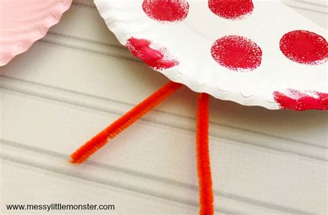 Paper Plate Love Birds Valentine's Day Craft - Messy Little Monster