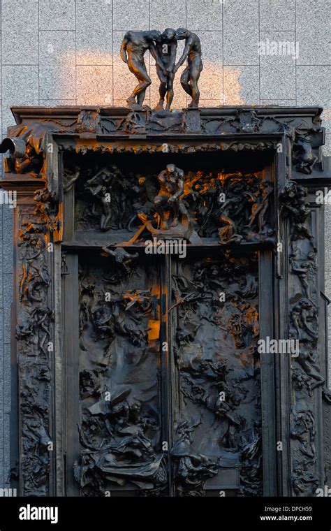 The Gates of Hell. Rodin's sculpture at The National Museum of Western ...