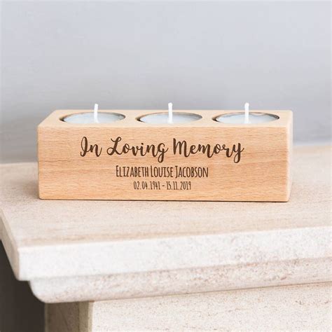 Personalised In Loving Memory Candle Holder By Mirrorin | In loving ...