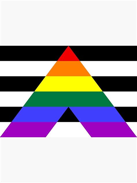 "Straight Ally Pride Flag" Art Print for Sale by allhistory | Redbubble