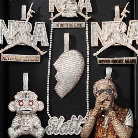 SOME OF NBA YOUNGBOY'S PENDANTS : r/DaDumbWay