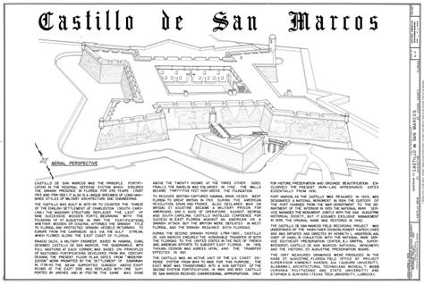 Castillo de San Marcos Aerial Perspective Drawing, 1987 | ClipPix ETC ...