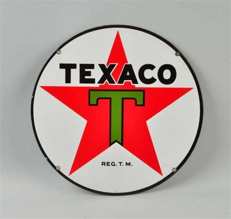 Texaco Star Logo Single Sided Porcelain Sign. Lot 772 | #1788347518