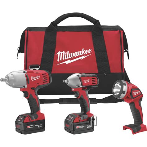 FREE SHIPPING — Milwaukee M18 Li-Ion Cordless Power Tool Set — 3-Tool ...