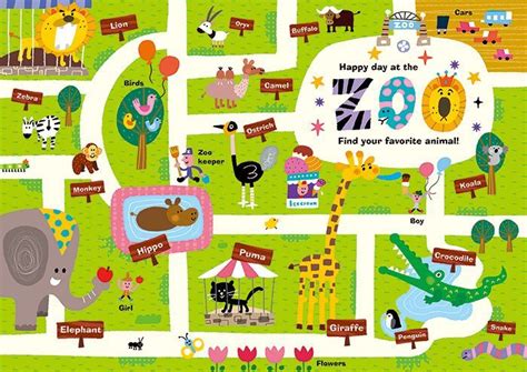 aerial view of zoo - Google Search | Kids graphic design, Illustrated ...