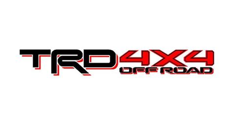 TRD 4x4 Off Road COLOR - Vinyl decal Outdoor vinyl – Rock Life Offroad, LLC