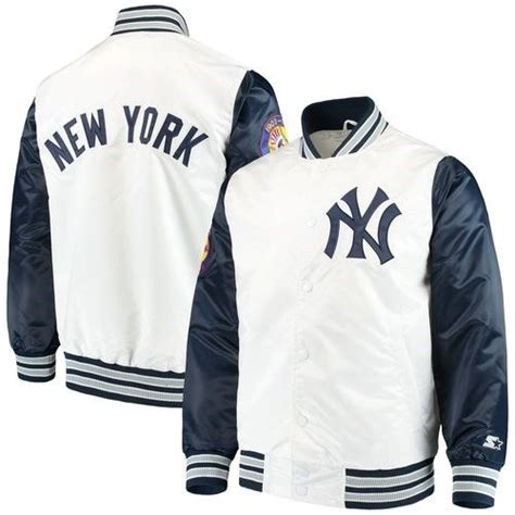 New York Yankees Starter The Legend Jacket - White, Size: Large | New ...