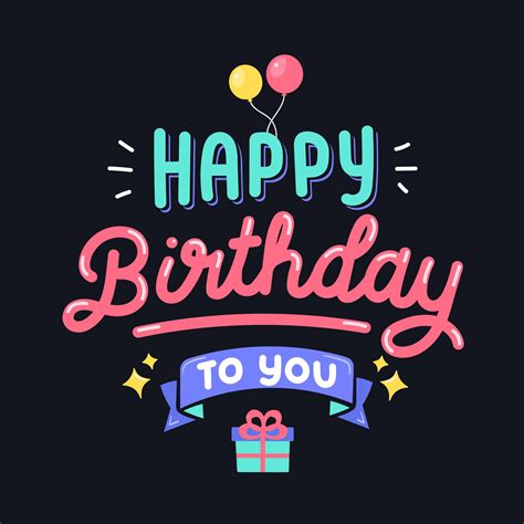 Happy Birthday Typography Design | Happy birthday typography, Birthday typography, Happy ...