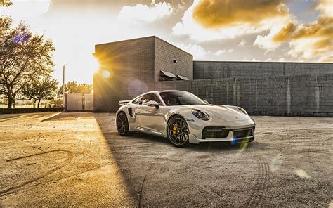 2021, Porsche 911 Turbo S, , 911 Turbo S 992, front view, exterior ...