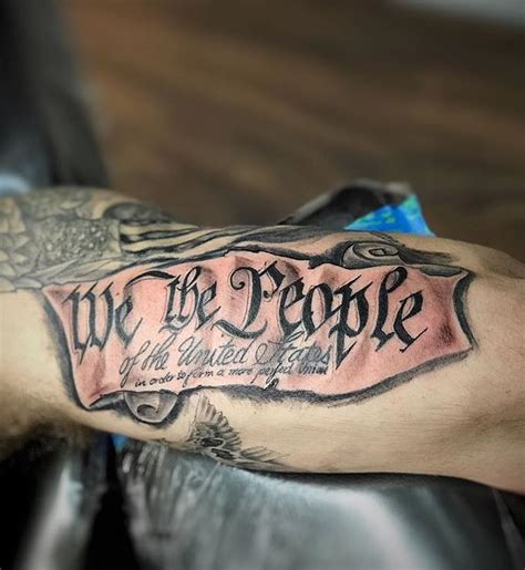 75 Patriotic “We the People” Tattoos and Ideas - Tattoo Me Now