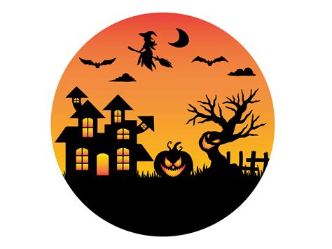 Circle Halloween Background 12509217 PNG