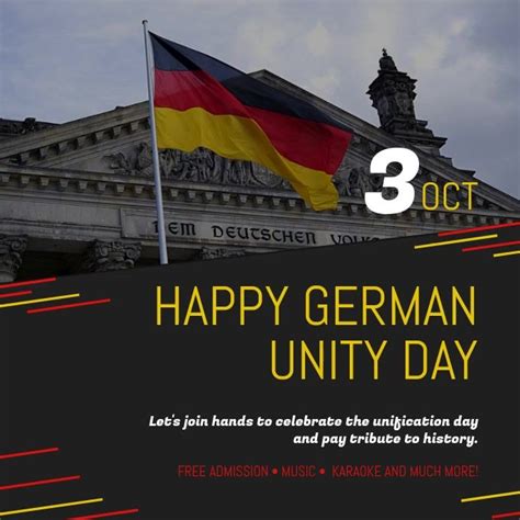 German Unity Day Celebration Square Video