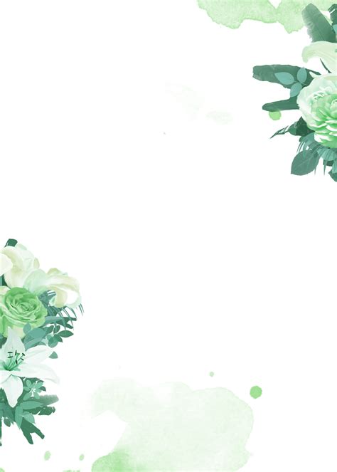 Mint Green Floral Background