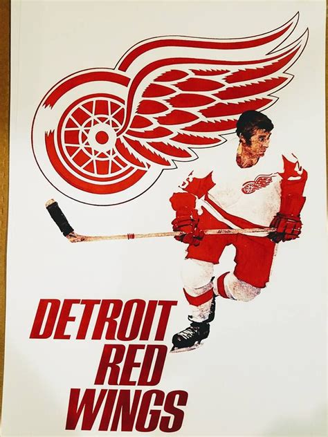 Red Wings | Red wings hockey, Hockey posters, Red wings