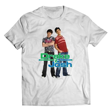 Drake And Josh Classic Logo With Characters White Version