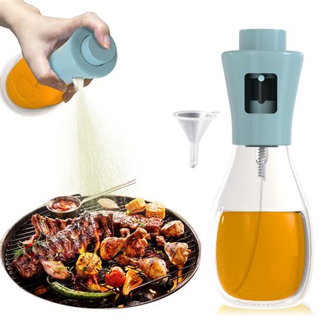 Olive Oil Sprayer for Cooking, 200ml Glass Olive Oil Sprayer Mister, Cooking Oil Sprayer, Oil ...