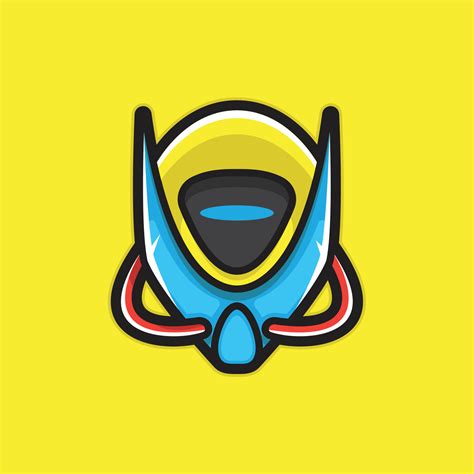 Robot head esport logo 4530465 Vector Art at Vecteezy